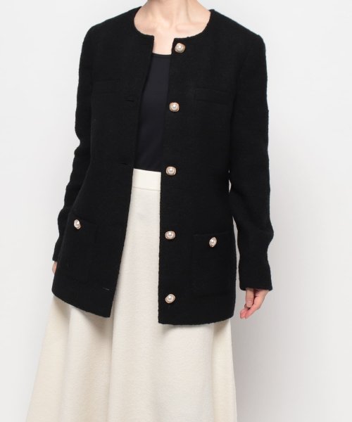 セミロングノーカラージャケット セミロングノーカラージャケット セミロングノーカラージャケット B1851727192(14278円)