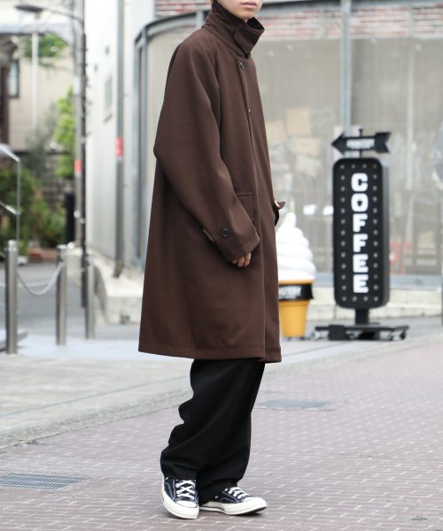 SETUP7(SETUP7)/men'sFUDGE10月号掲載商品▼【MAISON CLUB】vintage archive coat ステンカラー メルトンコート アウター ユニセックス /img12