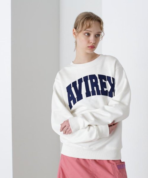 AVIREX(AVIREX)/《DAILY/デイリー》CREW NECK L/S SWEAT LOGO / クルーネック ロングスリーブ スウェット / AVIREX /img13