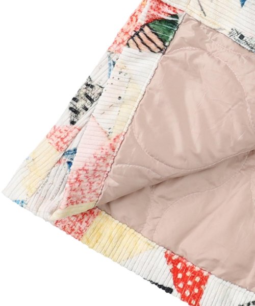 アンティークプリント キルティング ジャケット GO TO FLOWER