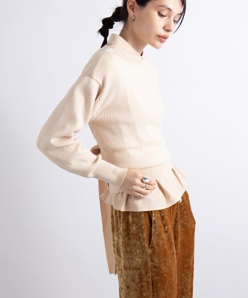 SETUP7(SETUP7)/【谷まりあさん着用！SWEET11月号掲載品商品】2WAY RIBBON KNIT TOPS ボウタイニット/img19