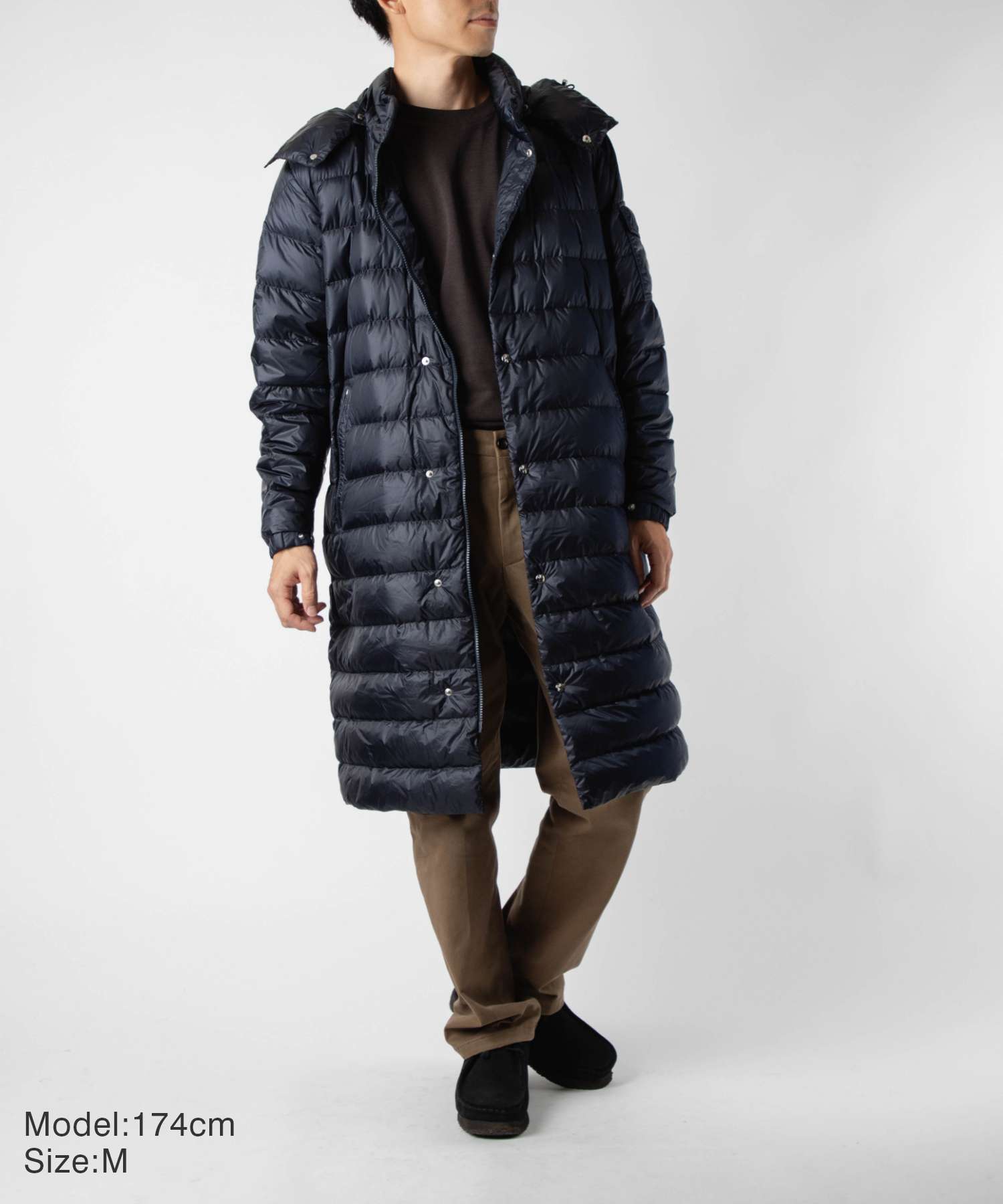 着丈約88センチMONCLER モンクレール　ダウン　ジャケット　コート　ブラック　00