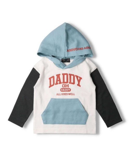 DaddyOhDaddy(ダディオダディ)/【子供服】 Daddy Oh Daddy (ダディオダディ) 日本製フード付きロゴプリントＴシャツ 90cm～140cm V50812/img01