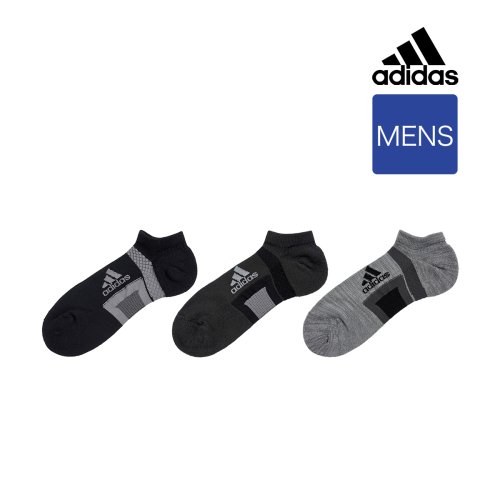 Adidas(アディダス)/福助 公式 靴下 スニーカー丈 3足組 メンズ adidas(アディダス) DRY TAPING 無地 ワンポイント 吸水速乾 テーピング性能 つま先かかと拇指/img01