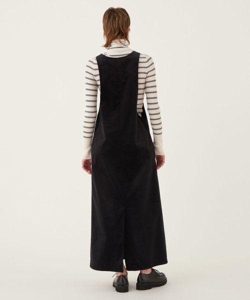 ストレッチコーデュロイ ジャンパースカート 