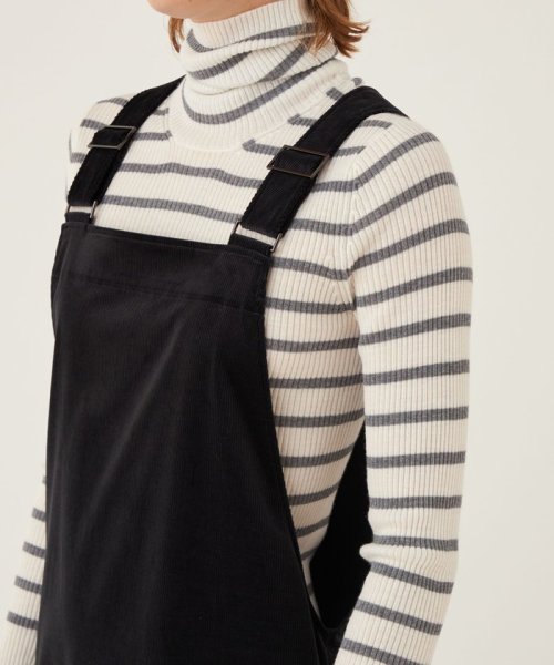 ストレッチコーデュロイ ジャンパースカート 