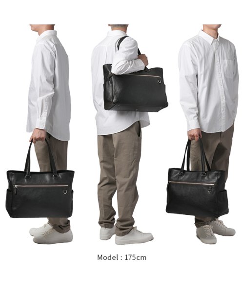 タケオキクチ バッグ トートバッグ ビジネストートバッグ レザー ファスナー付き 本革 撥水 肩掛け 横型 A4 B4 TAKEO KIKUCHI 712702 TAKEO