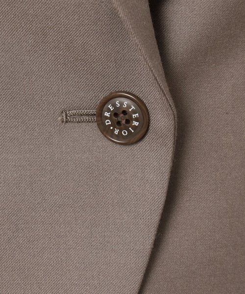 【セットアップ可】ウールブレンドストレッチショートジャケット 