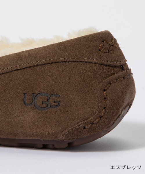 UGG(UGG)/UGG ANSLEY レディース アグ 1106878 モカシン シューズ アンスレー ボア レザー ウール スエード スリッポン おしゃれ 靴 防寒 ファー /img23