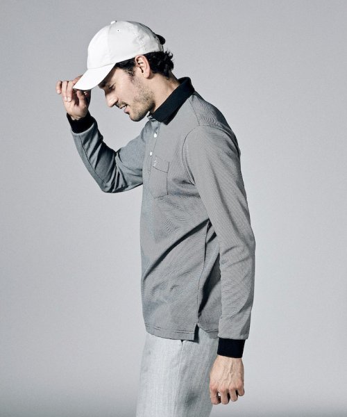 吸汗速乾バーズアイドット鹿の子長袖ポロシャツ【アウトレット】 GMS1336319579 (10296円)