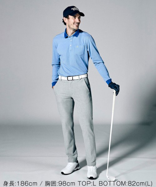 吸汗速乾バーズアイドット鹿の子長袖ポロシャツ【アウトレット】 GMS1336319579 (10296円)