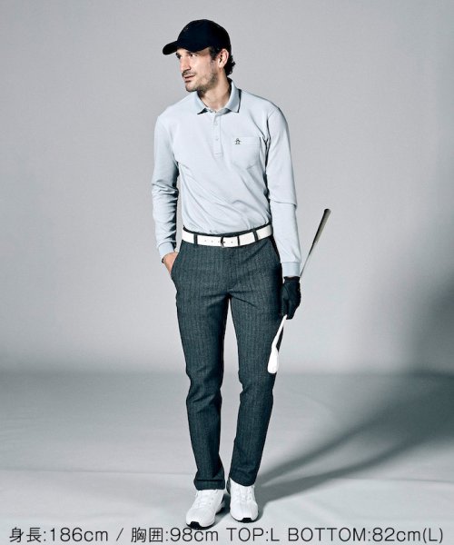 吸汗速乾バーズアイドット鹿の子長袖ポロシャツ【アウトレット】 GMS1336319579 (10296円)