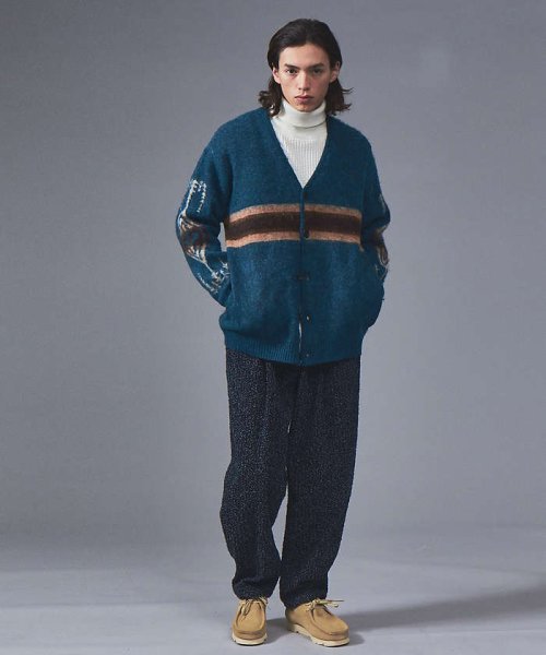 【PENDLETON /ペンドルトン】シャギーニットVカーディガン/ユニセックス モデル：H177 B90 W72 H92 PENDLETON ハーディング ペンドルトン