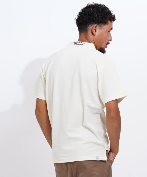 GIORDANO(ジョルダーノ)/ビッグライオン刺繍ドライストレッチ半袖ポロシャツ/img03