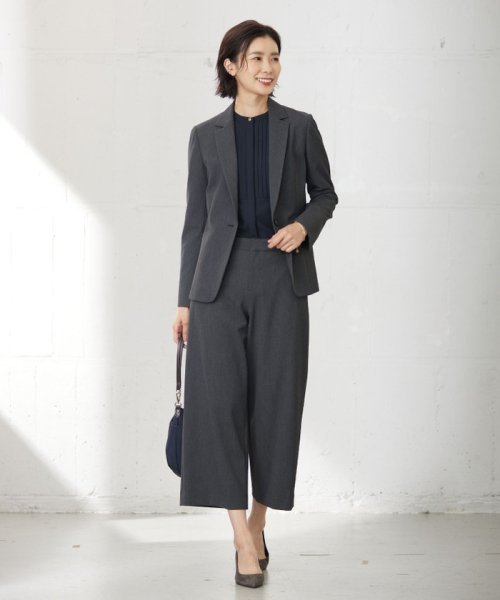 【洗える】T/Rアルガンシルク テーラード ジャケット 大きいサイズ 小さいサイズ