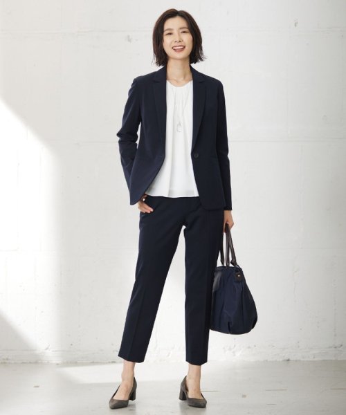 【洗える】T/Rアルガンシルク テーラード ジャケット 大きいサイズ 小さいサイズ