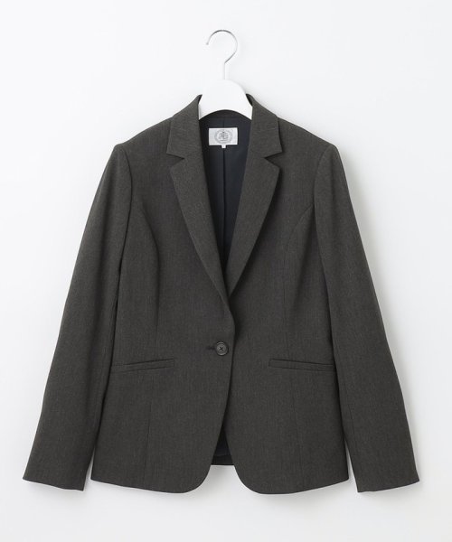 【洗える】T/Rアルガンシルク テーラード ジャケット 大きいサイズ 小さいサイズ