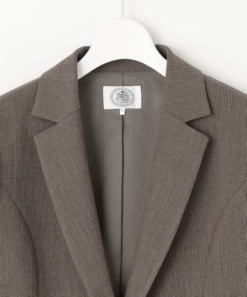 【洗える】T/Rアルガンシルク テーラード ジャケット 大きいサイズ 小さいサイズ