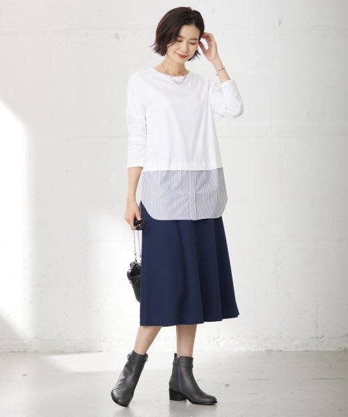 J.PRESS LADIES（LARGE SIZE）(J．プレス　レディス（大きいサイズ）)/【洗える】セルロースリバー スカート/img06