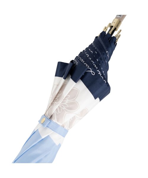LANVIN en Bleu(ランバン オン ブルー)/ランバン オン ブルー LANVIN en Bleu 傘 長傘 雨傘 ジャンプ傘 レディース 60cm 軽量 耐風 UMBRELLA ネイビー ベージュ サック/img05