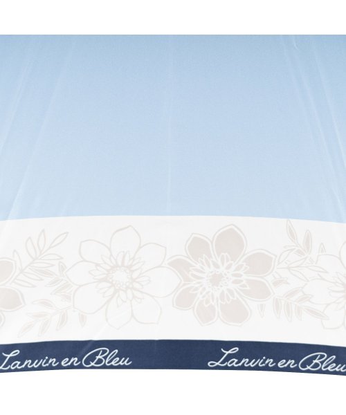 LANVIN en Bleu(ランバン オン ブルー)/ランバン オン ブルー LANVIN en Bleu 傘 長傘 雨傘 ジャンプ傘 レディース 60cm 軽量 耐風 UMBRELLA ネイビー ベージュ サック/img06