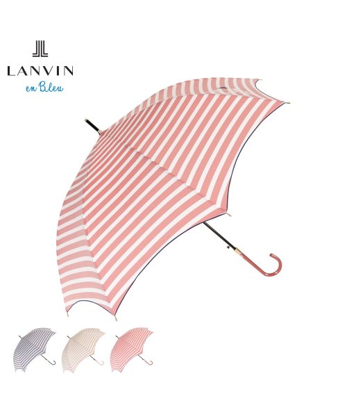 LANVIN en Bleu(ランバン オン ブルー)/ランバン オン ブルー LANVIN en Bleu 傘 長傘 雨傘 ジャンプ傘 レディース 60cm 軽量 UMBRELLA ネイビー ベージュ レッド 09/img01