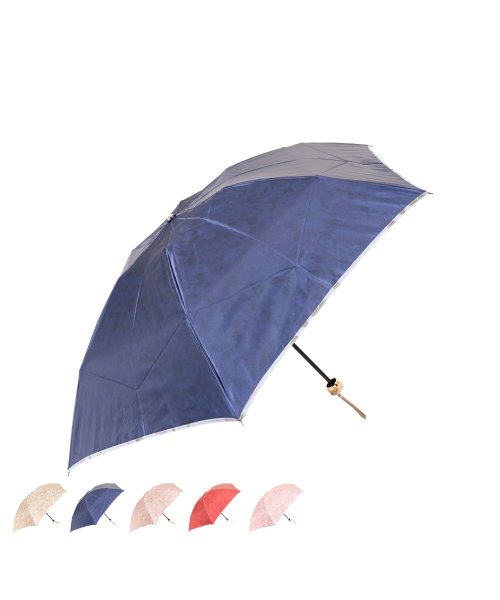 mila schon(ミラ・ショーン)/ミラショーン mila schon 傘 折り畳み 雨傘 レディース 55cm 軽量 花柄 プリント FOLDING UMBRELLA オフホワイト ネイビー ベ/img14