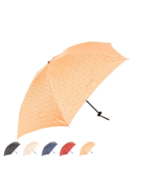 mila schon(ミラ・ショーン)/ミラショーン mila schon 傘 折り畳み 雨傘 レディース 55cm 軽量 ジャガード FOLDING UMBRELLA ブラック オフホワイト ネイビ/img14