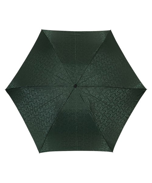 mila schon(ミラ・ショーン)/ミラショーン mila schon 傘 折り畳み 雨傘 メンズ 60cm 軽量 ジャガード FOLDING UMBRELLA ブラック ブラウン ダーク グリー/img02