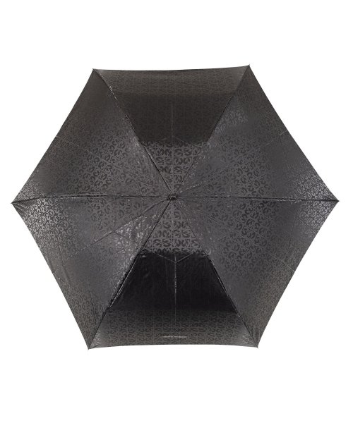 mila schon(ミラ・ショーン)/ミラショーン mila schon 傘 折り畳み 雨傘 メンズ 60cm 軽量 ジャガード FOLDING UMBRELLA ブラック ブラウン ダーク グリー/img06