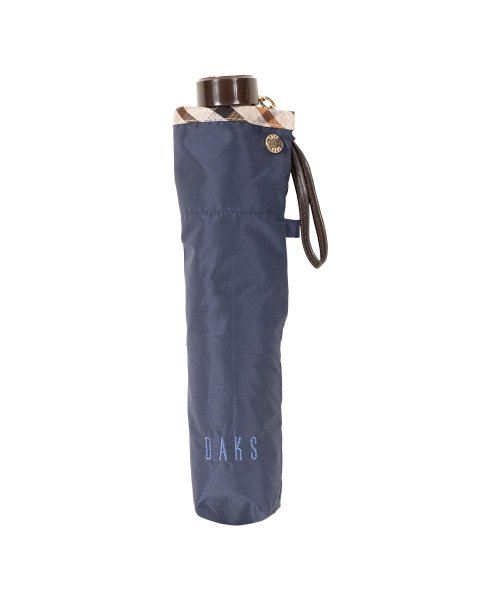 DAKS(ダックス)/ダックス DAKS 雨傘 折りたたみ ミニ レディース 55cm 日本製 軽量 グラスファイバー FOLDING UMBRELLA ネイビー ベージュ ワイン /img04