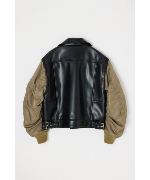 moussy(マウジー)/FAUX LEATHER DETACHABLE ジャケット/img15