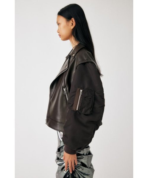 moussy(マウジー)/FAUX LEATHER DETACHABLE ジャケット/img22