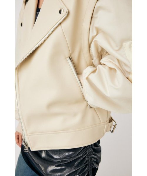 moussy(マウジー)/FAUX LEATHER DETACHABLE ジャケット/img45