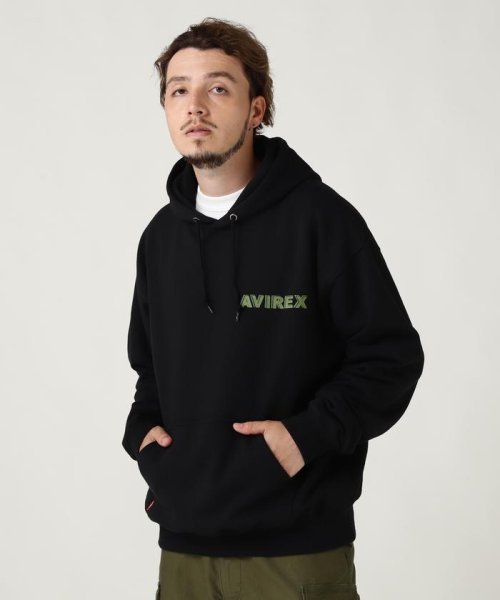 AVIREX(AVIREX)/《WEB限定》CAMOUFLAGE STAR &PINUP GIRL PULL OVER PARKA/img02