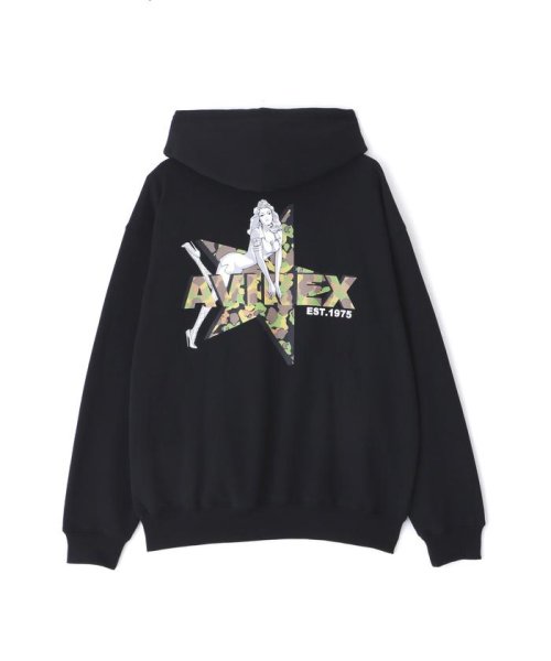 AVIREX(AVIREX)/《WEB限定》CAMOUFLAGE STAR &PINUP GIRL PULL OVER PARKA/img13