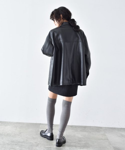 DRESSTERIOR(ドレステリア)/CODE A ｜ faux leather blouson/img05