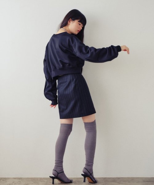 DRESSTERIOR(ドレステリア)/CODE A ｜ wool stripe mini skirt/img03