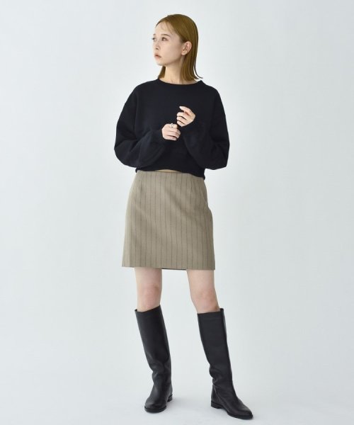 DRESSTERIOR(ドレステリア)/CODE A ｜ wool stripe mini skirt/img09
