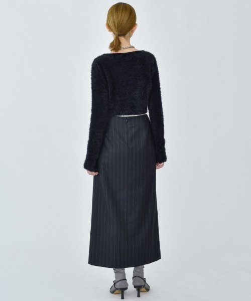 DRESSTERIOR(ドレステリア)/CODE A ｜ wool stripe slit long skirt/img04