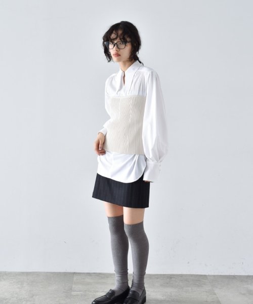 DRESSTERIOR(ドレステリア)/CODE A ｜ long point collar oversized shirt/img10