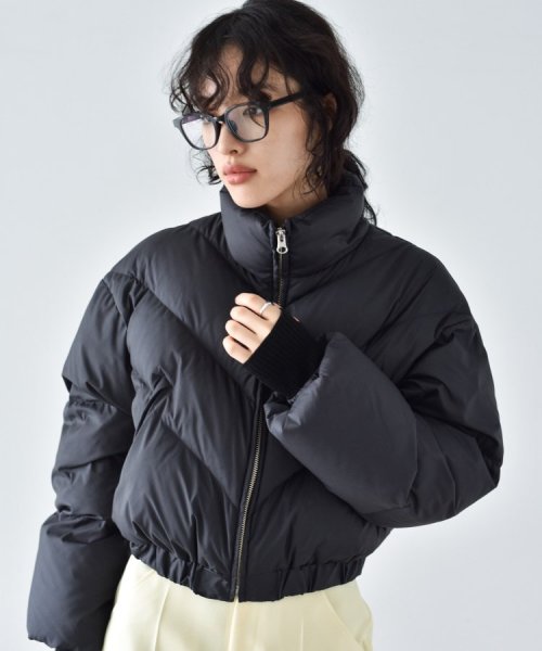 CODE A | cropped down jacket CODE