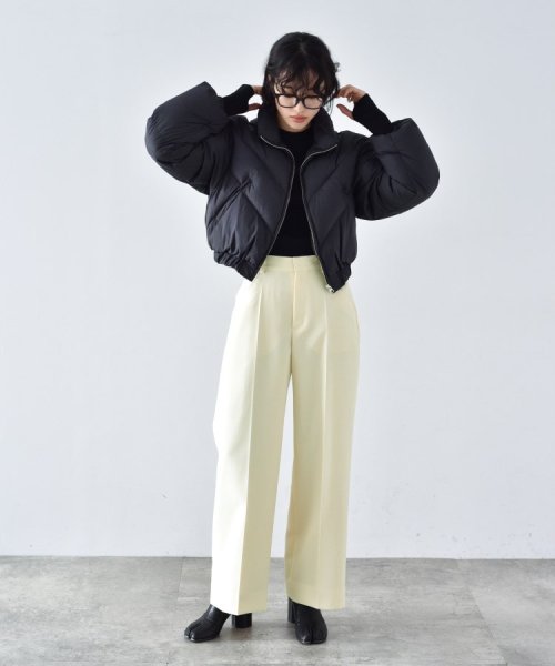 CODE A | cropped down jacket CODE