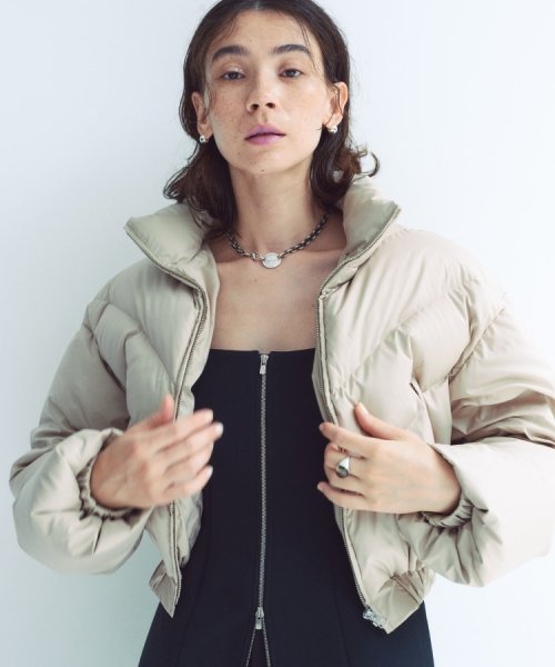 CODE A | cropped down jacket CODE