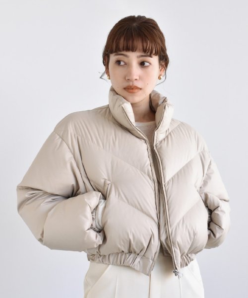 CODE A | cropped down jacket CODE