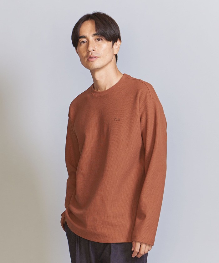 LACOSTE for BEAUTY&YOUTH＞ 1トーン ロングスリーブ Tシャツ