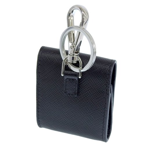 PRADA プラダ SAFFIANO TRAVEL サフィアーノ トラベル レザー Air Pods ケース イヤホン ケース フック付き SAFFIANO TRAVEL ケース