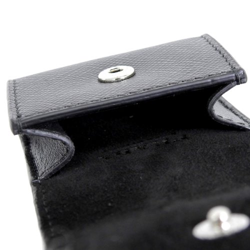 PRADA プラダ SAFFIANO TRAVEL サフィアーノ トラベル レザー Air Pods ケース イヤホン ケース フック付き SAFFIANO TRAVEL ケース