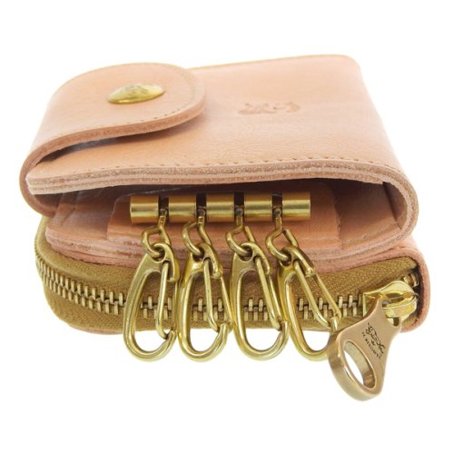 IL BISONTE イルビゾンテ キーケース 4連 二つ折り 財布 小銭入れ レザー 