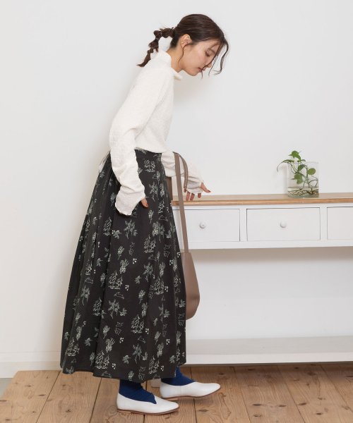 フォレスト線画プリントタックスカート 人気・おすすめ｜使いやすい・旅行におすすめ 品質保証 全国発送 日本国内発送・最短翌日お届け